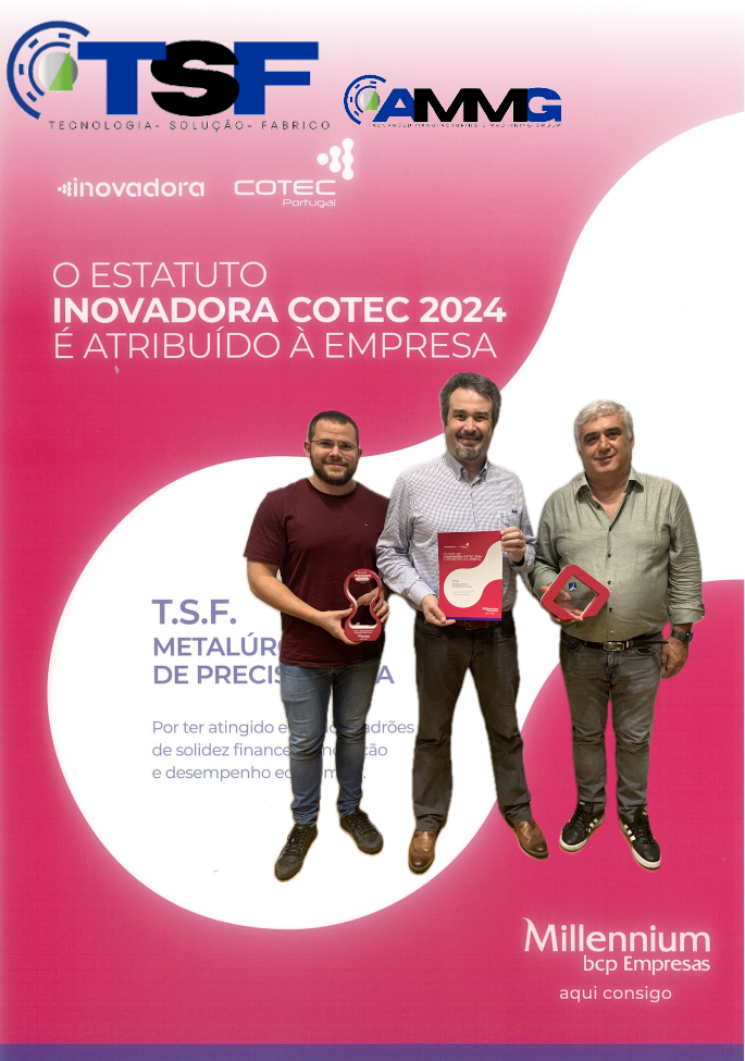 La société TSF au Portugal  reconnue entreprise innovante par le COTEC 2024